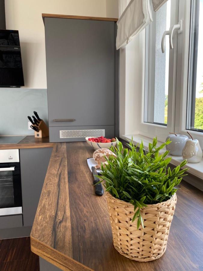 Modernes Apartment Am Hafen Mit Seeblick Grossraeschen Exterior foto