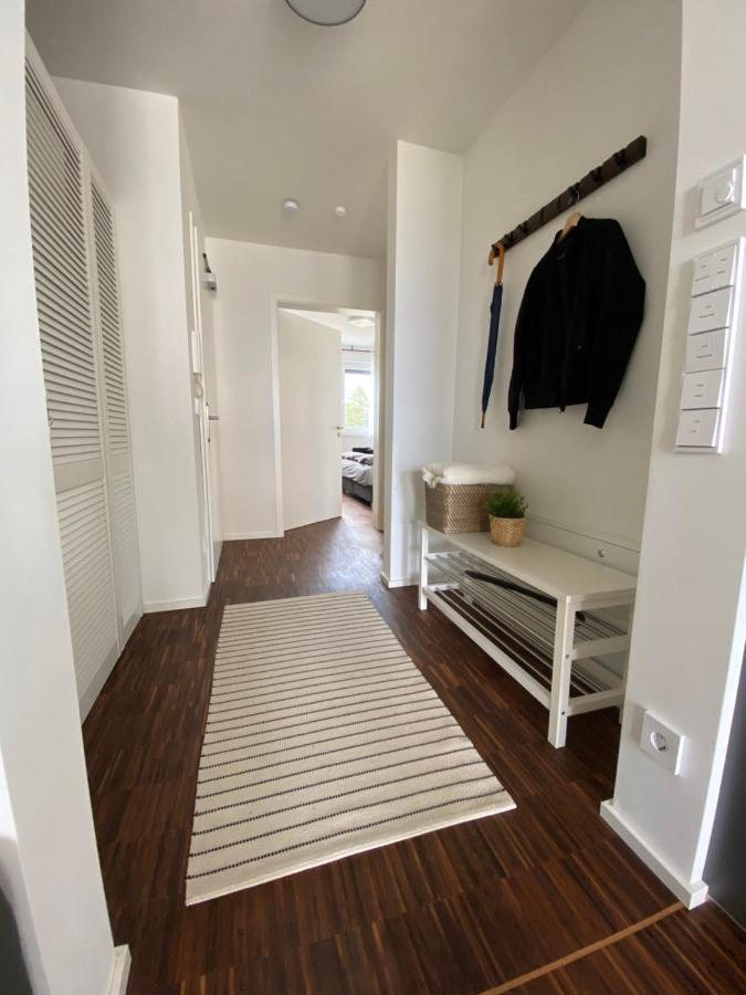 Modernes Apartment Am Hafen Mit Seeblick Grossraeschen Exterior foto