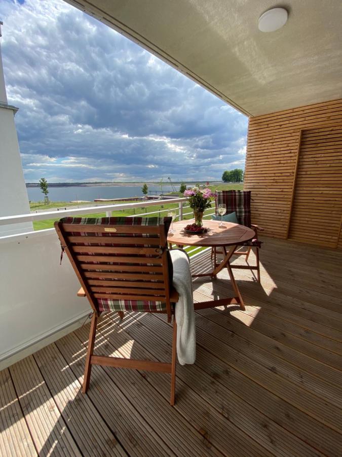 Modernes Apartment Am Hafen Mit Seeblick Grossraeschen Exterior foto
